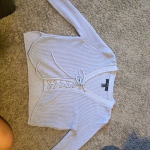 Forever 21 periwinkle/blue sweater, size small but stretchy